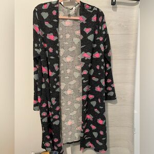 Honeyme Pink and Gray Knit Top